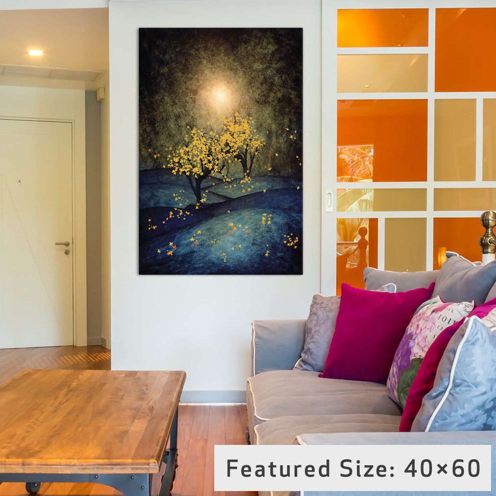 "Yellow Autumn" by Viviana Gonzalez, 40x26x1.5