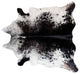 Pergamino Black Salt And Pepper Cowhide Rug, Large