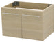 Windbay 36" Wall Mount Vanity, White Quartz Undermount Top, Tan
