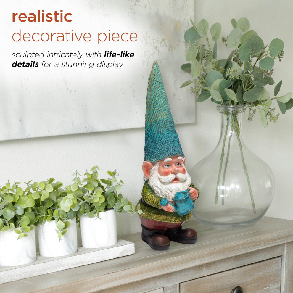 Gnome Holding a Watering Can Statue