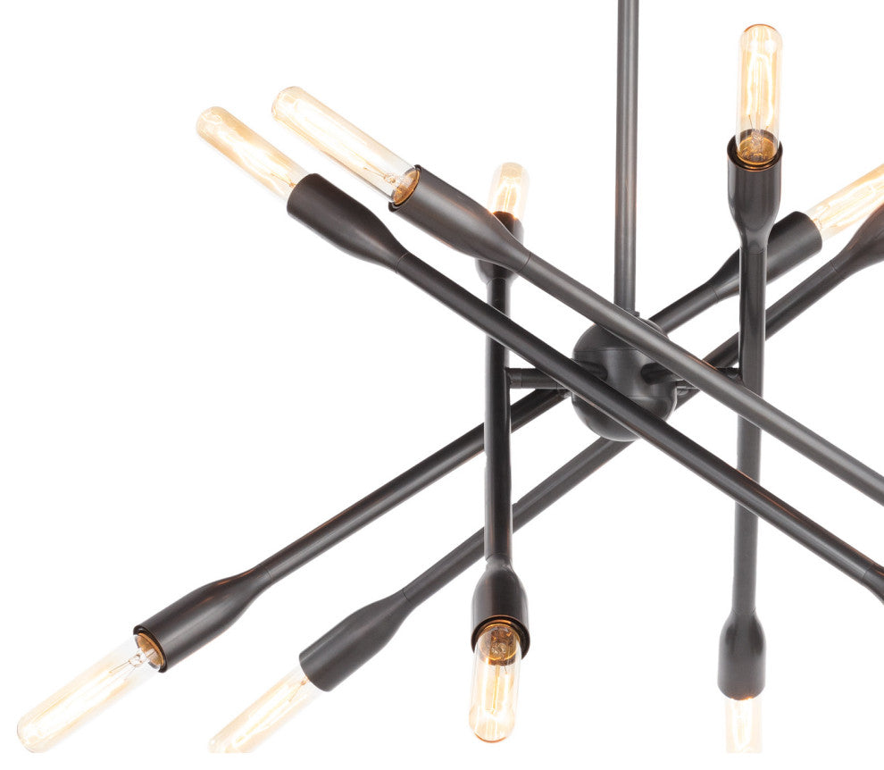 Regina Andrew Cobra Chandelier Large, Natural Brass, Bronze