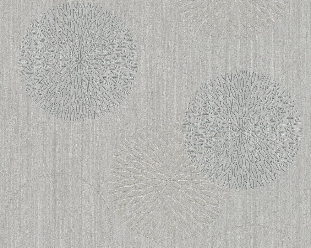 Spot 3, A Hint of Elegance Gray Wallpaper Roll, Modern Wall Decor Accent