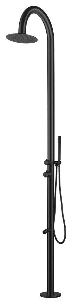 Keanu 316 Stainless Steel Outdoor Shower, Matte Black