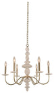 Carrara 26"x24" 6-Light Transitional Chandelier by Kalco