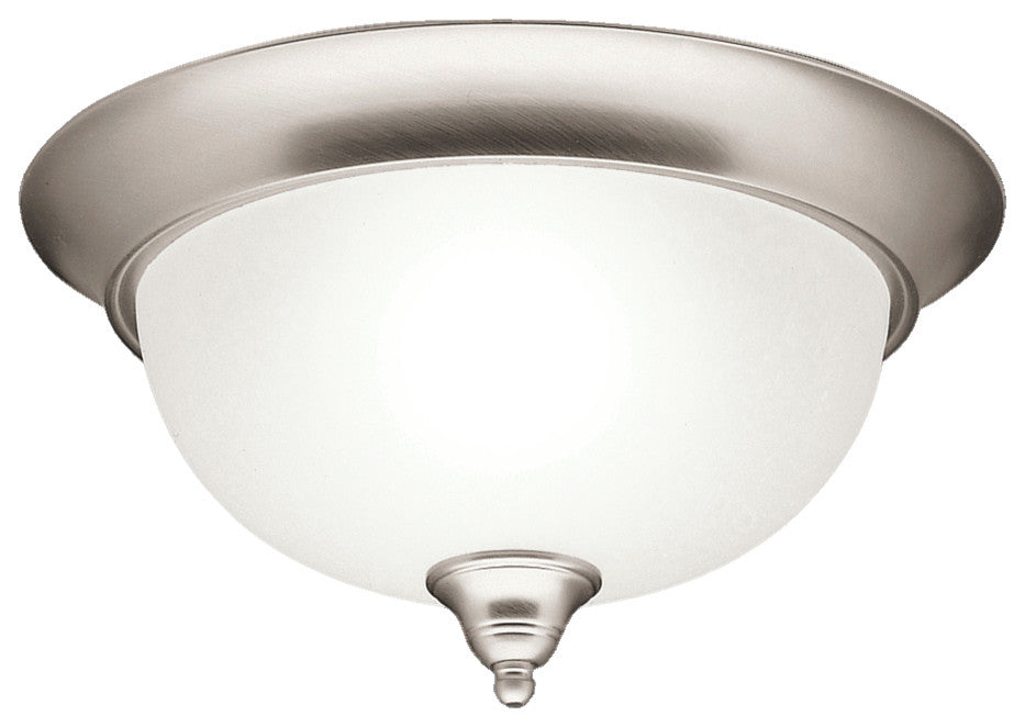 Flush Mount 2-Light, Brushed Nickel