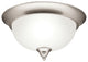 Flush Mount 2-Light, Brushed Nickel