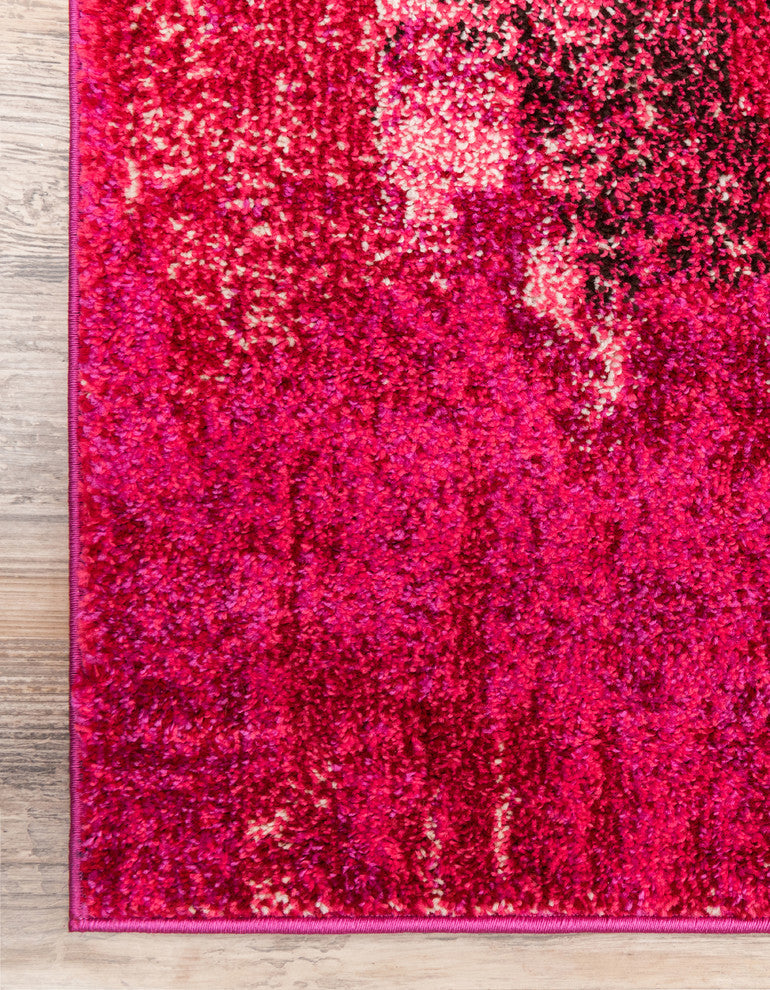 Unique Loom Pink Jardin Lilly 3' 3 x 5' 3 Area Rug