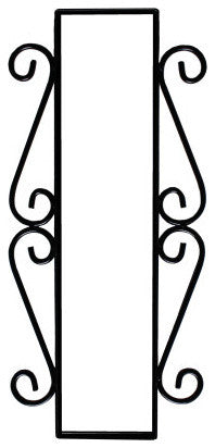 Wrought Iron House Number Vertical Frame Mission 3