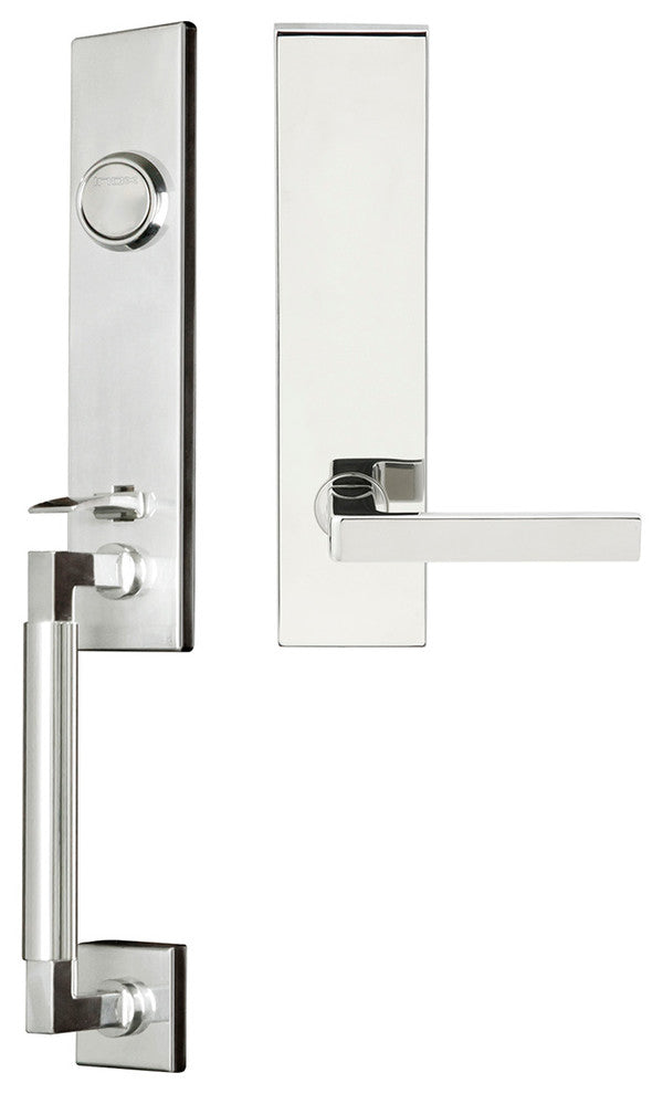 Tokyo Lever, Tubular Dummy Handleset, Right Hand, Polished Stainless Steel