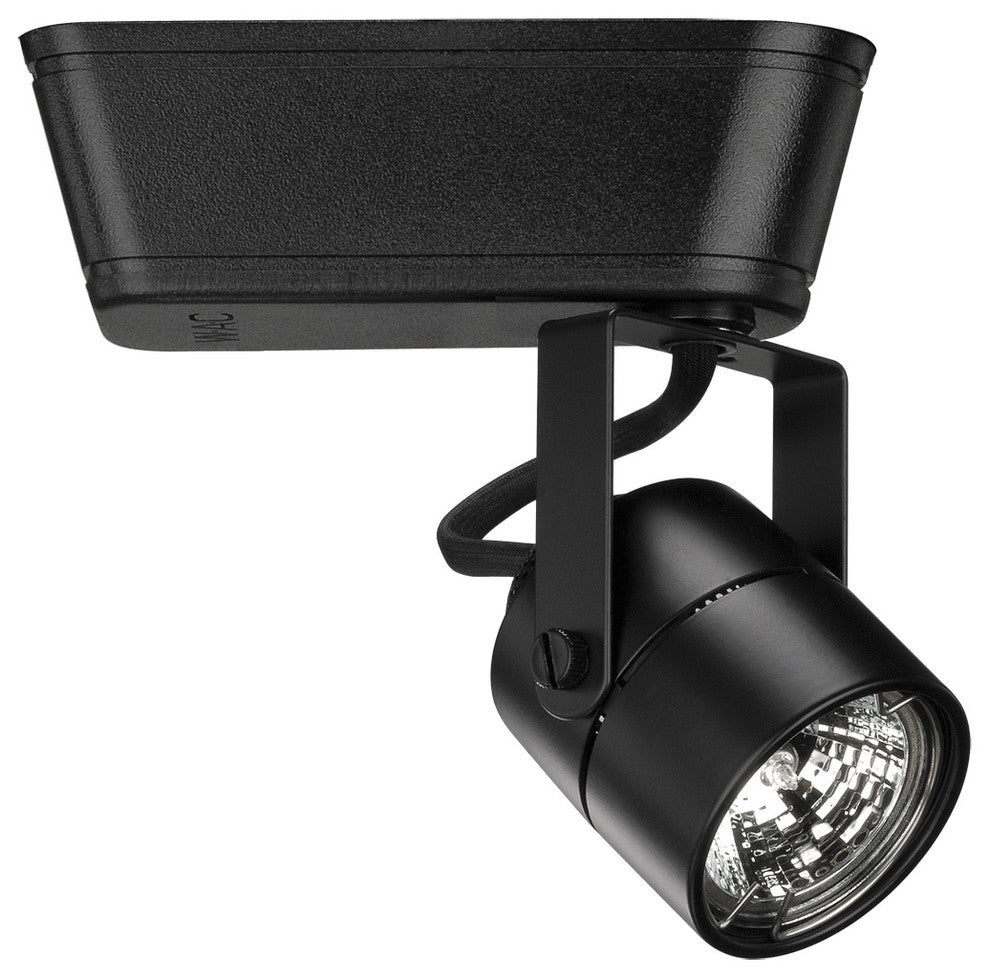 WAC Lighting Low Voltage Track Fixture, 50W, Black, J Track