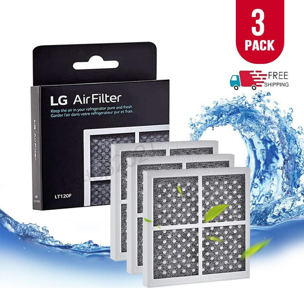 3 Pack LG LT120F Replacement Refrigerator Air filter For Kenmore 469918