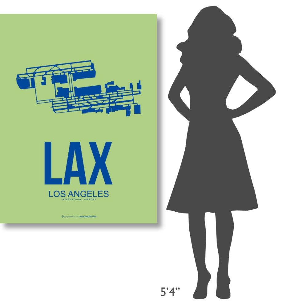"LAX Los Angeles Poster 1" Fine Art Print
