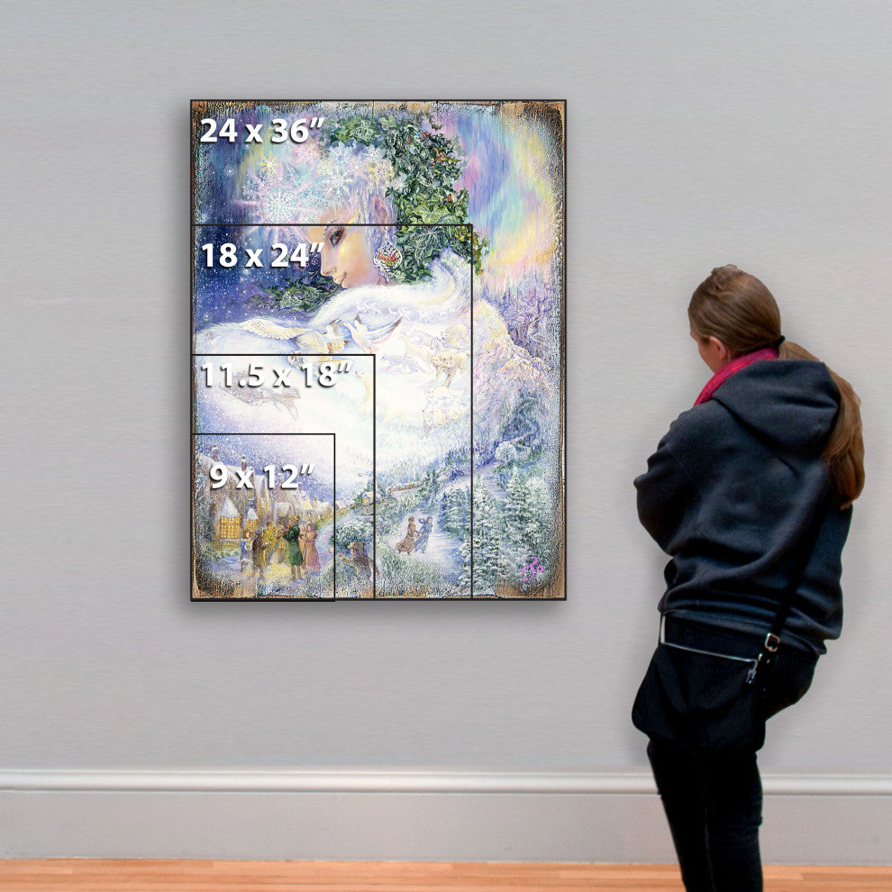 Snow queen Wall and Table Top Wooden Decor, 24x18