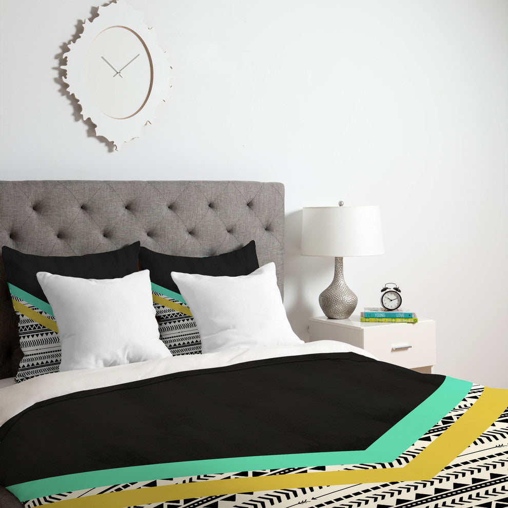 Deny Designs Allyson Johnson Mixed Aztec 1 Duvet Cover - Lightweight
