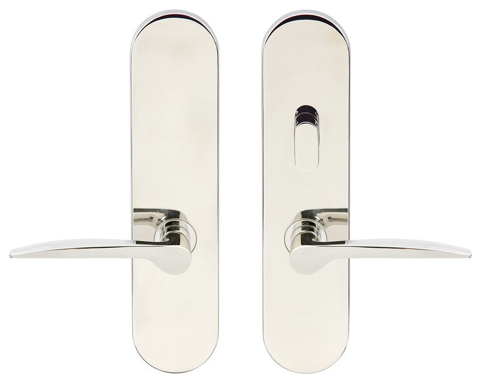 Toronto Lever, Tubular Passage With Privacy Bolt, LH, Polished Stainless Steel