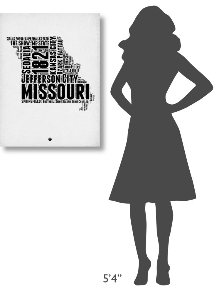 "Missouri Word Cloud 2" Fine Art Print