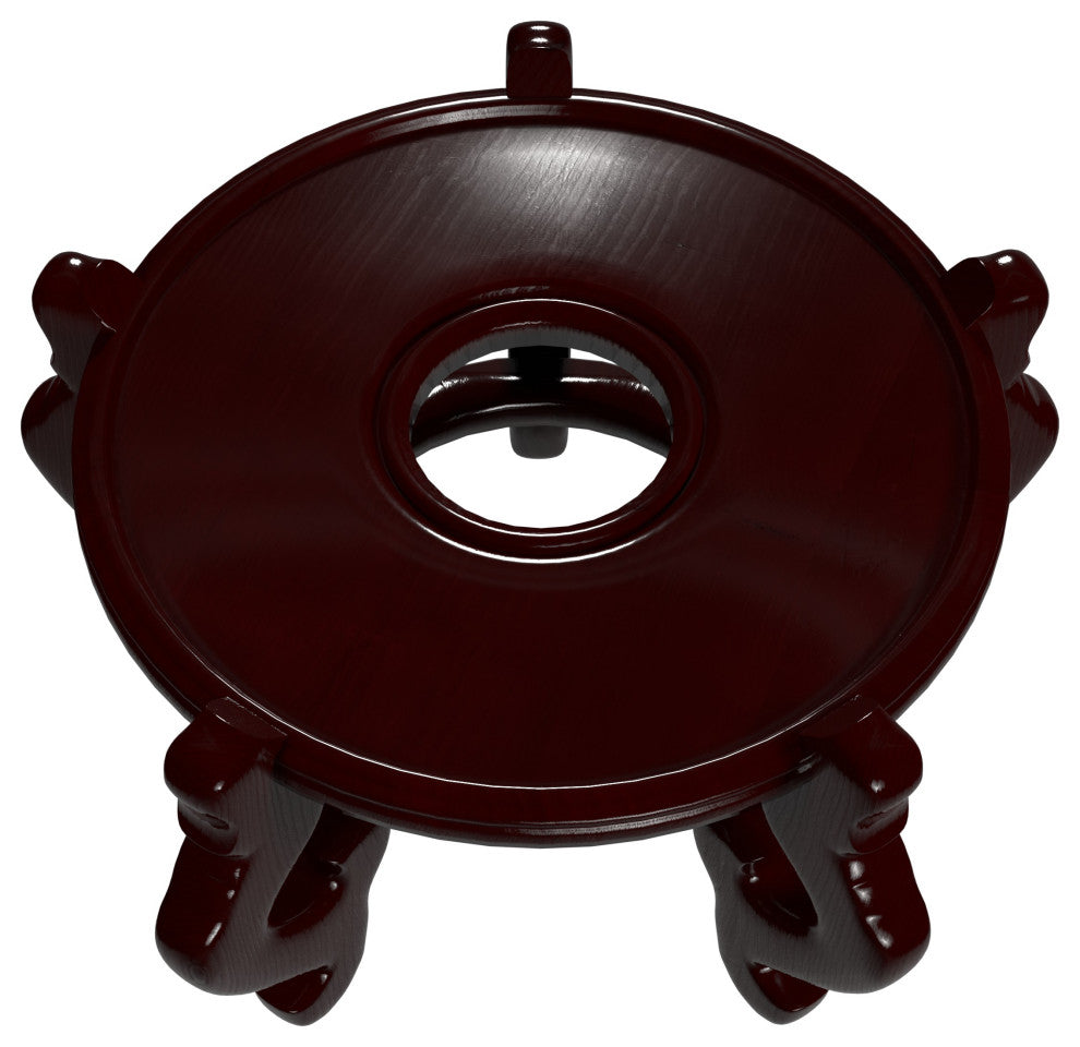Rosewood Fishbowl Stand, Size 15.5" Base Diameter