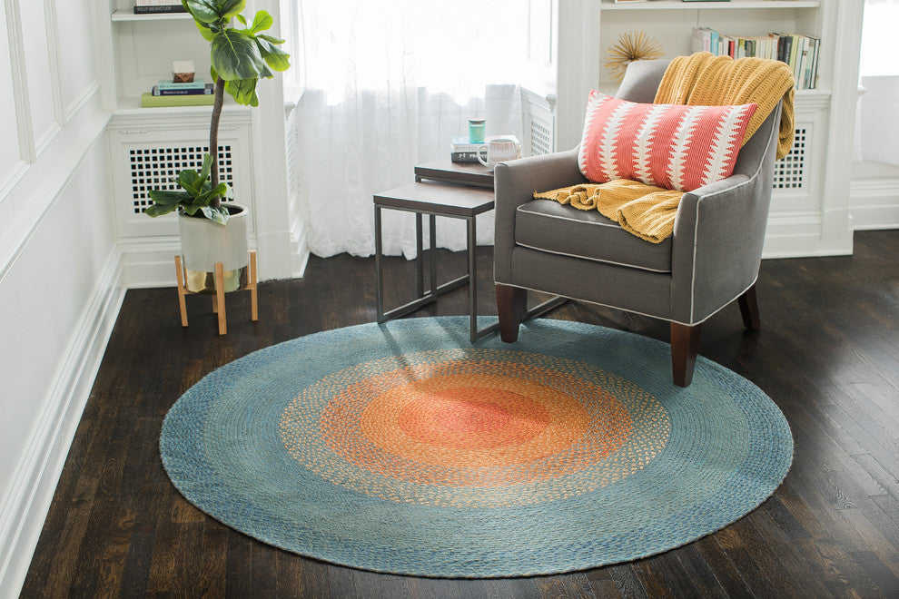 Olwyn Braided Round Area Rug, 6'