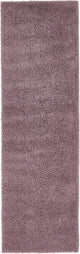 Unique Loom Mauve Studio Solid Shag 2' 0 x 6' 7 Runner Rug