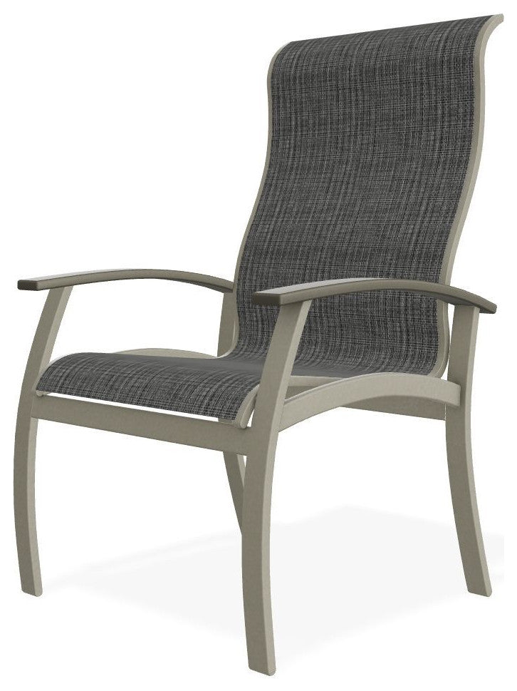 Belle Isle Sling Outdoor Dining Chair, Anchor/Storm