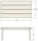 Adirondack Conversation Table, Cabana Tan