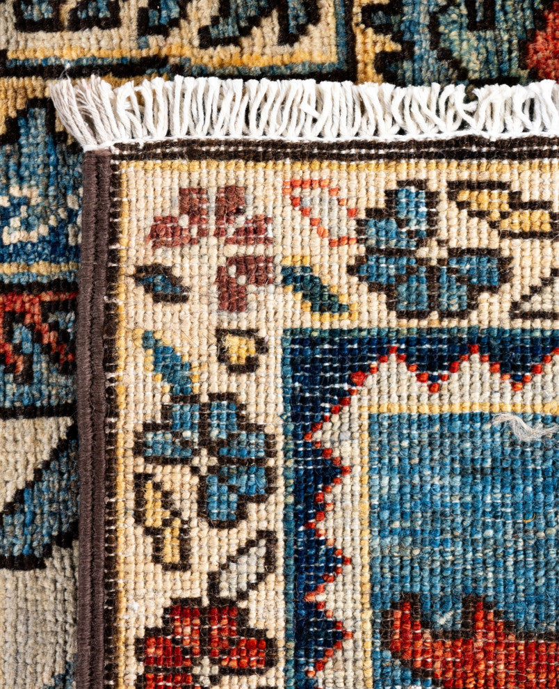 Serapi One-of-a-Kind Hand-Knotted Area Rug Light Blue, 2'7" x 9'8"