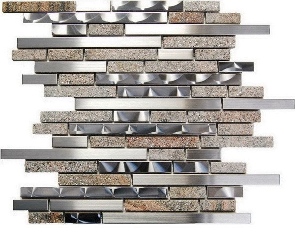Oddysey Quarry Interlocking Blend Tile, 12"x12", Set of 10