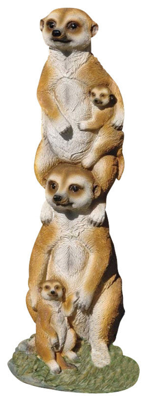 Meerkat Generations Garden Statue