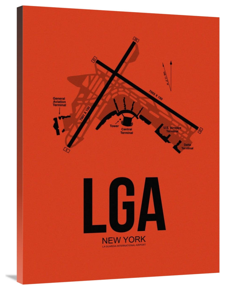 "LGA New York Airport Orange" Fine Art Print