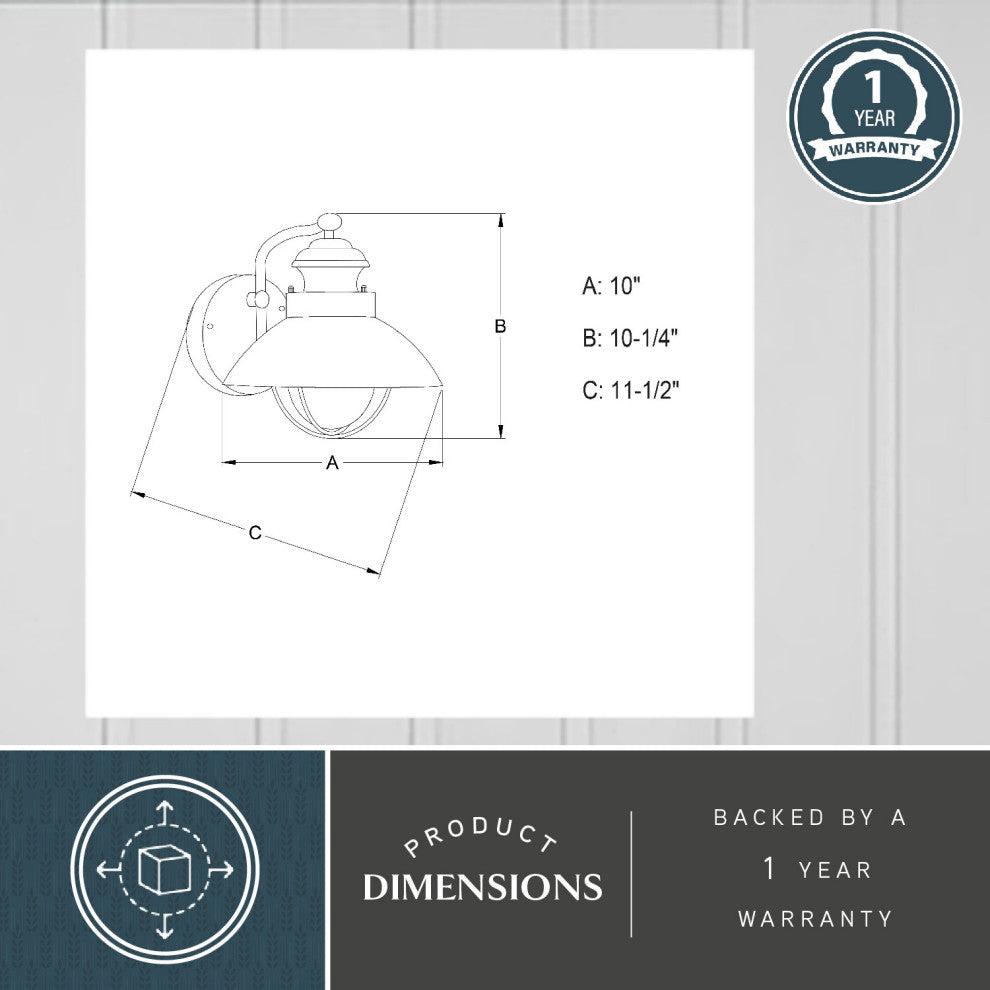 Harwich 10" Outdoor Wall Light Textured Gray