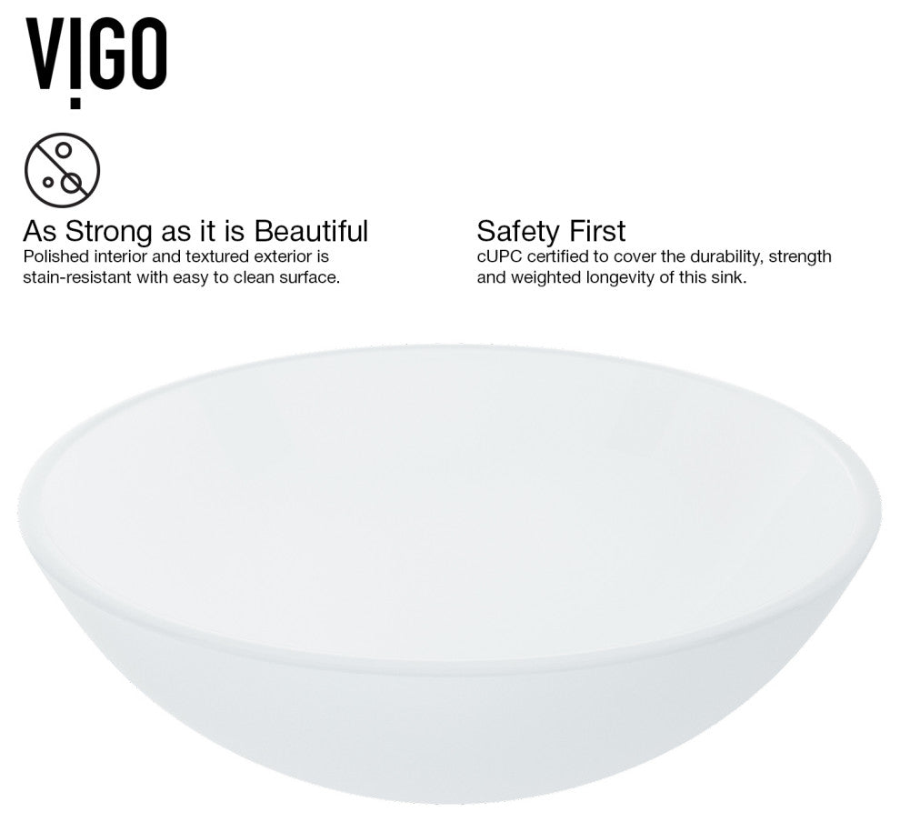 Giovanni 17"L x 17"W Glass Vessel Sink and Linus 12"H Faucet Set