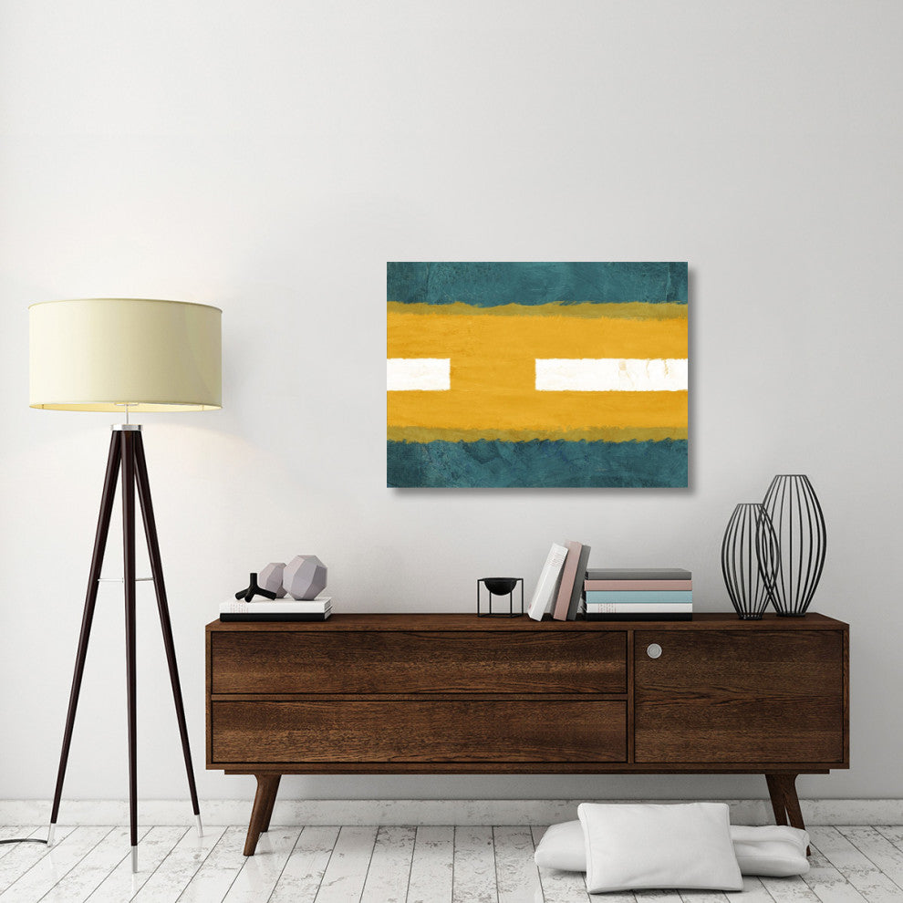 "Green And Yellow Abstract Theme 1" Fine Art Print