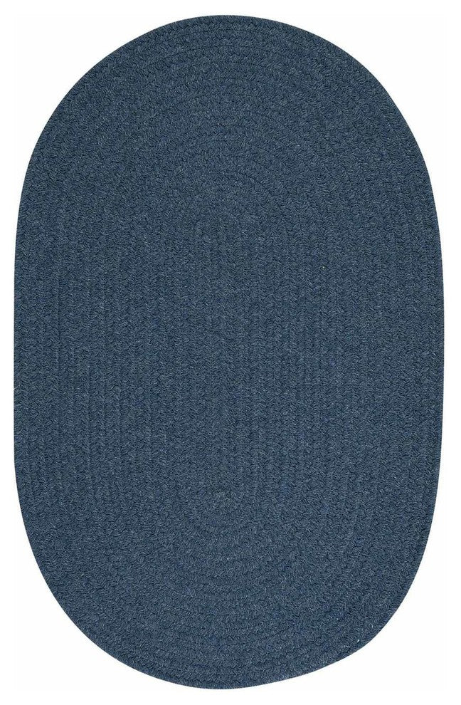 Colonial Mills Bristol WL01 Federal Blue Traditional Area Rug, Round 12'x12'