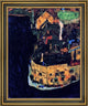 Egon Schiele City on the Blue River - 20" x 25" Framed Premium Canvas Print