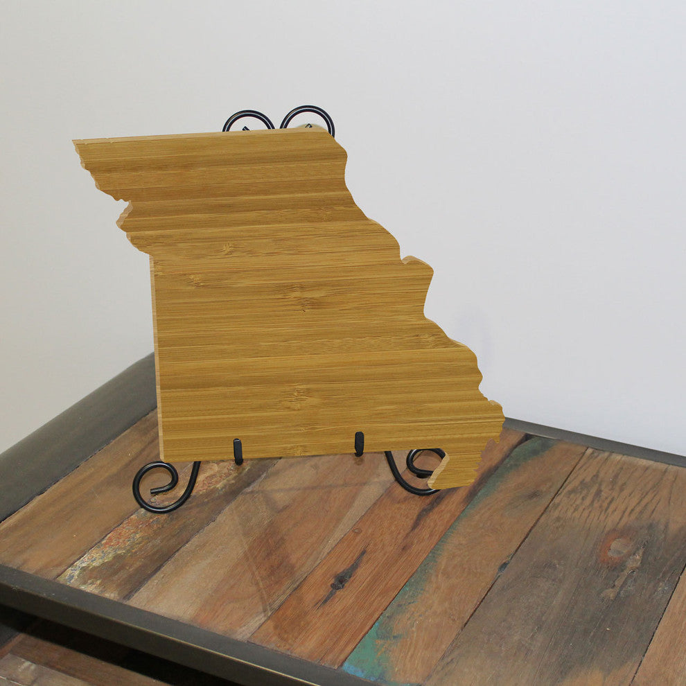 State Shaped Cutting Boards, Black Richlite, Missouri