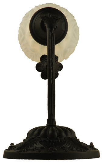 7 Wide White Puffy Rose Wall Sconce