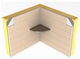 TileWare Victoria Series Structural Surfaces Claddy T-Shelf, Polished Chrome
