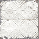 Tin Ceiling Tile Wallpaper, White, Bolt
