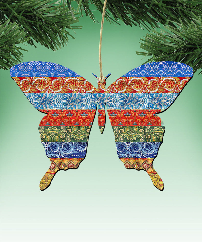 Quilted Butterfly Ornament