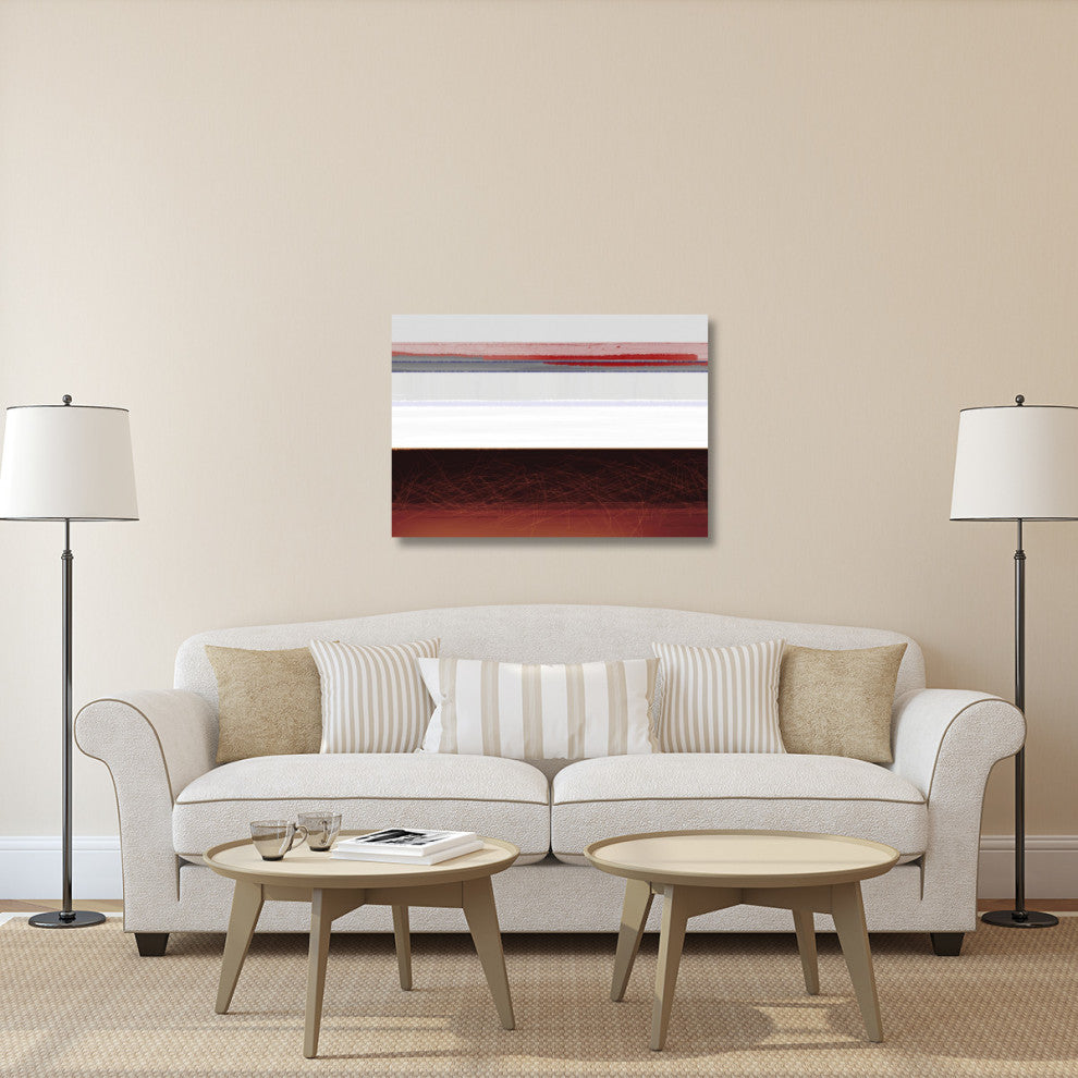 "Abstract Brown And White" Fine Art Print