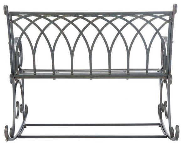 Safavieh Ressi Rock Bench, Black Rust