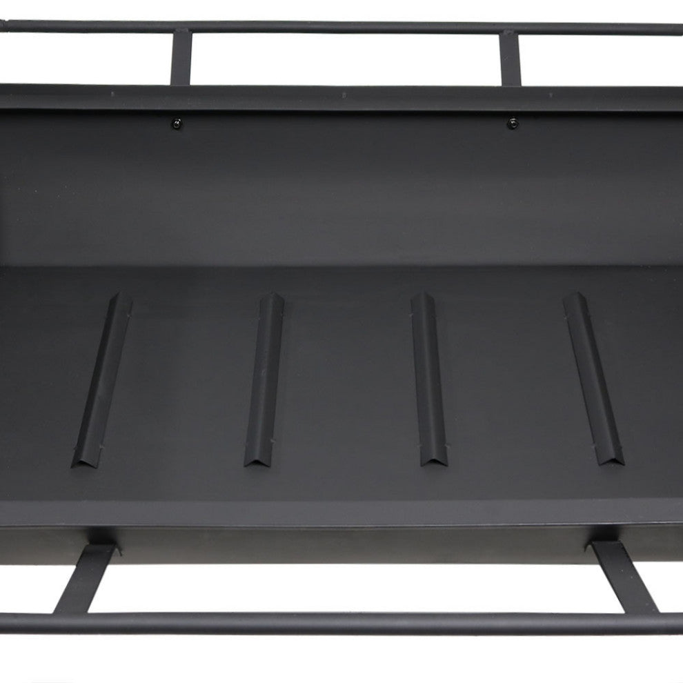 Sunnydaze Northland Grill Fire Pit With Spark Screen and Vinyl Cover, 36"