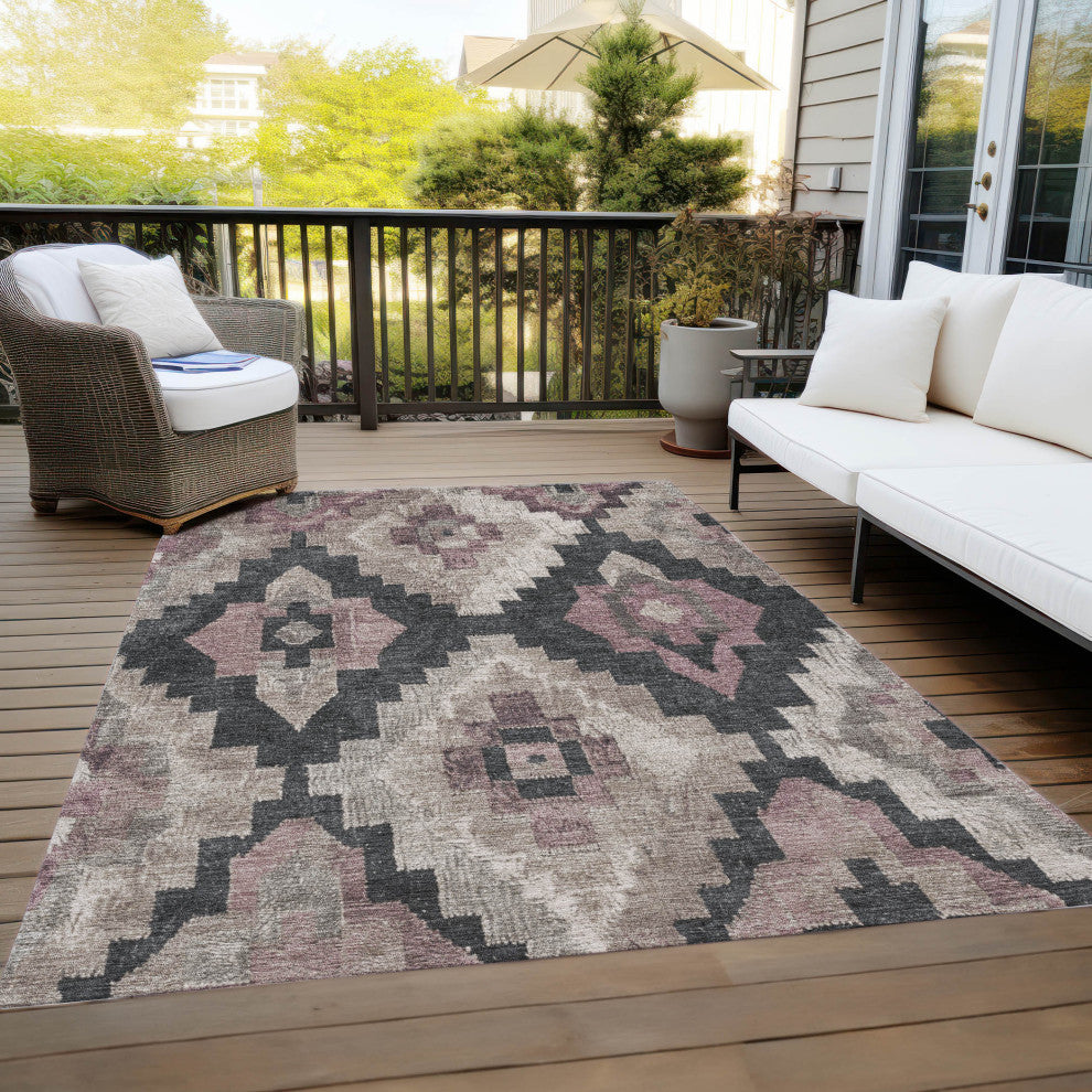 Machine Washable Indoor/Outdoor Chantille ACN1894 Taupe 2'6" x 3'10" Rug