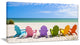 "Adirondack Beach Chairs" Seashore Canvas Photo Print, 32"x16"