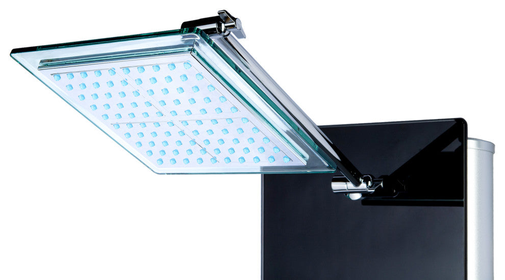 Blue Ocean 52"? Aluminum SPA392B Shower Panel with Rainfall Shower Head