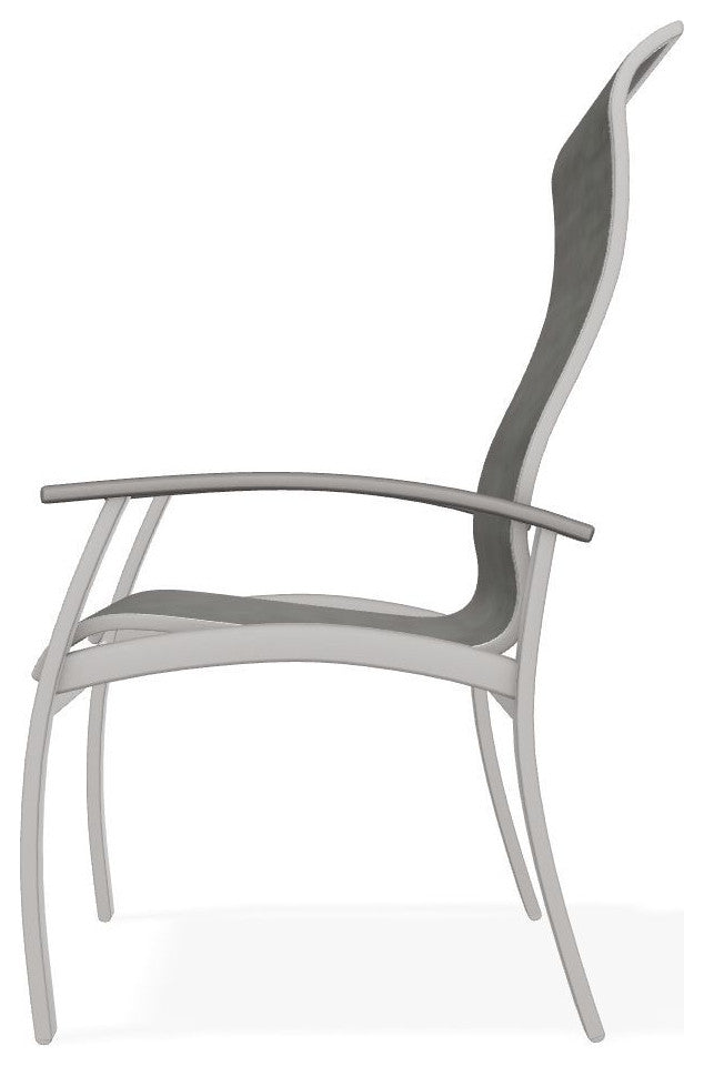 Belle Isle Sling Outdoor Dining Chair, Sicily/Beachwood