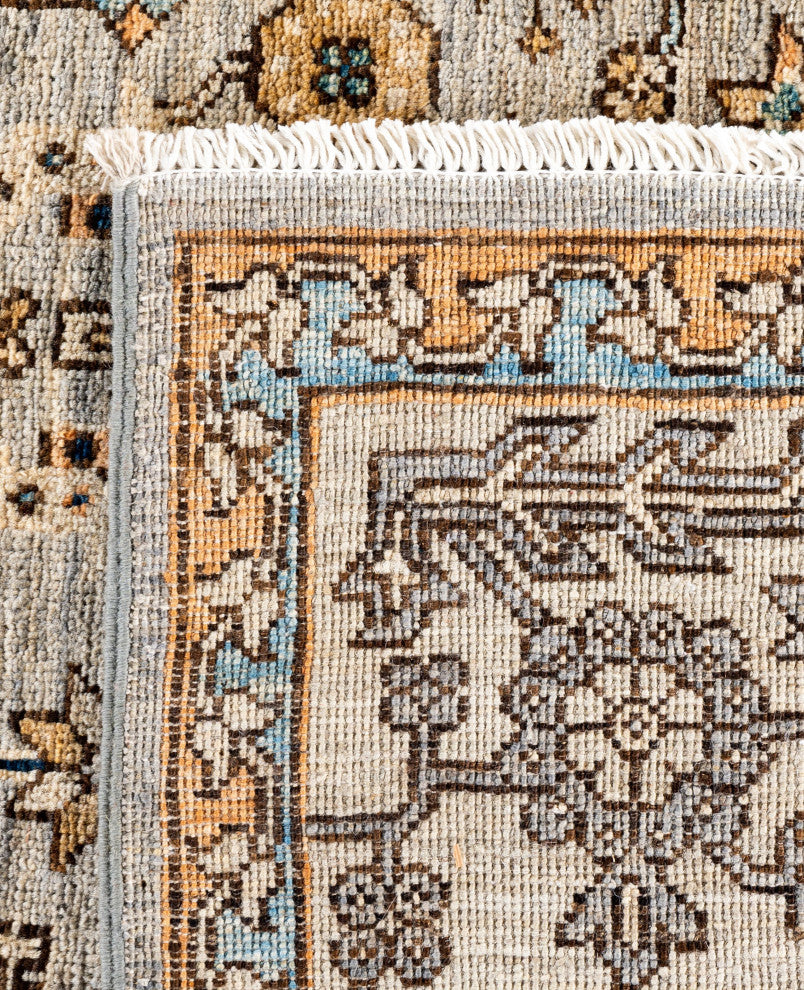 Serapi One-of-a-Kind Hand-Knotted Area Rug Gray, 6'0" x 9'1"