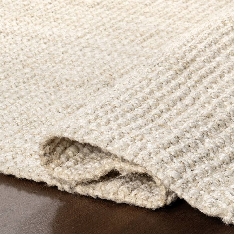 Nuloom Hand Woven Maui Chunky Loop Rug, Off White 7'6"x9'6"