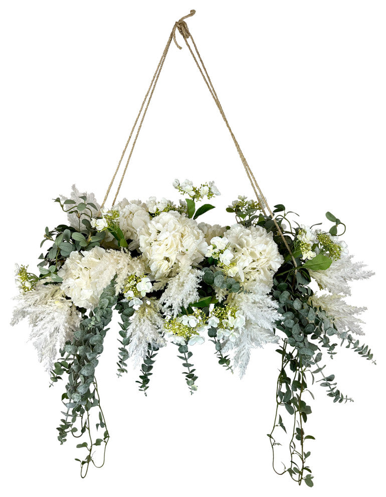 Hydrangea and Eucalyptus Chandelier