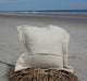 Coastal Turtle Throw Pillow, Khaki on Ivory